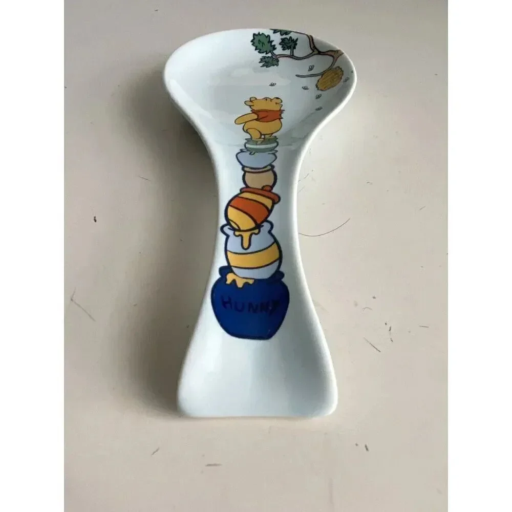 Disney‎ Winnie The Pooh Honey Pot Beehive Spoon Rest Utensil Kitchen Ceramic NEW